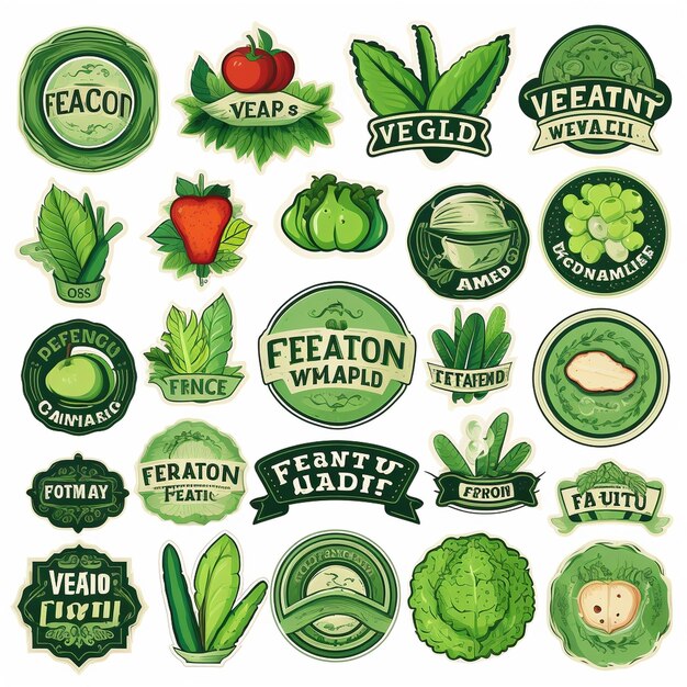 Photo vegan labels