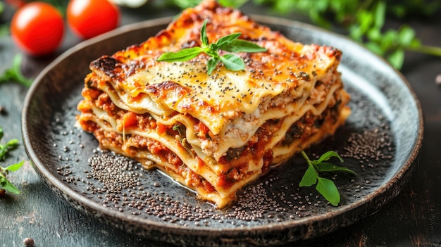 Vegan Lasagna met Chia- en vlaszaadinfusie