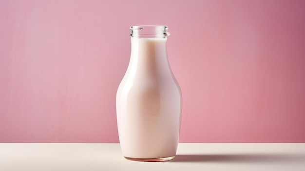 Photo vegan milk in a glass