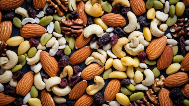 Vegan raw healthy food nuts