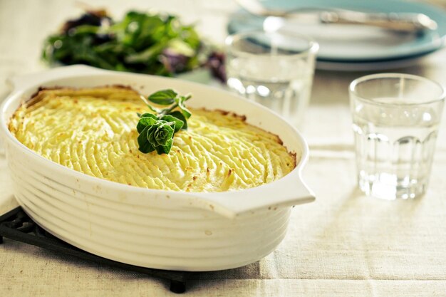 Photo vegan shepherd pie