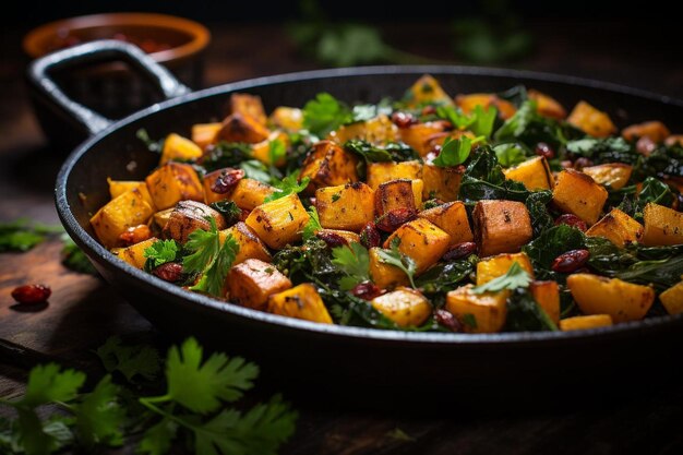 Vegan Sweet Potato and Chickpea Hash