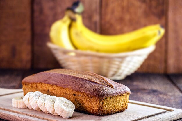 veganistisch bananenbrood, gezond ontbijt zonder gluten of suiker, lekker dieet