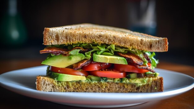 Veganistisch broodje licht en gezond