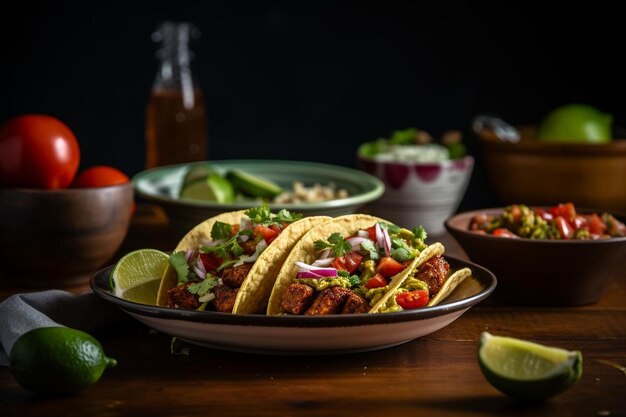 Veganistische BBQ Tempeh Tacos met Tangy Slaw