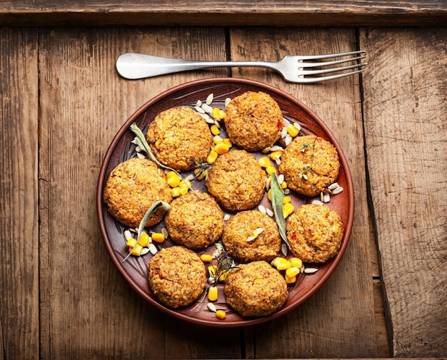 Veganistische gehaktballen met weinig calorieën