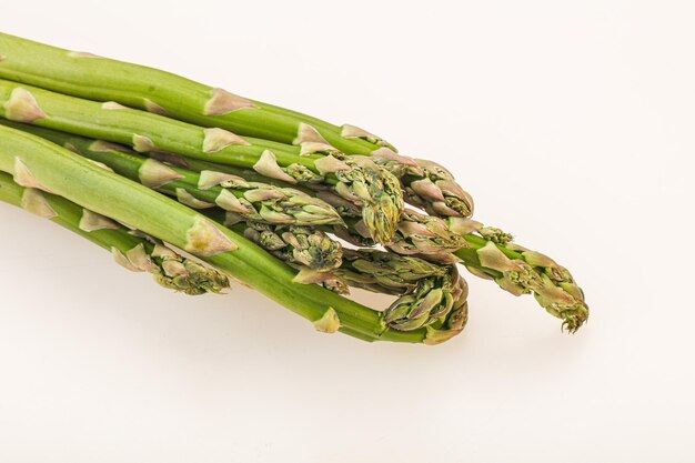 Veganistische keuken Rauwe aspergehoop