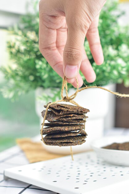 Veganistische Quinoa Crackers