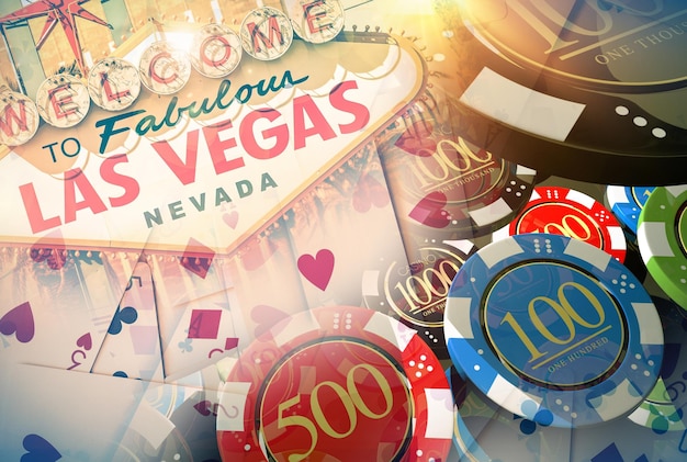 Vegas Casino Games Concept