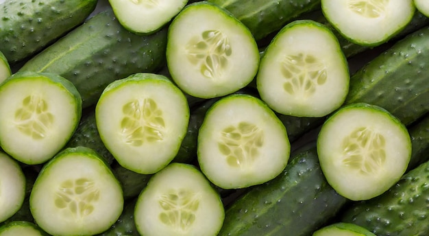 写真 野菜 の 豊富 な 背景 に 多く の キュウリ が 植え られ て い ます