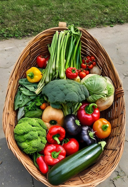 野菜のバスケット