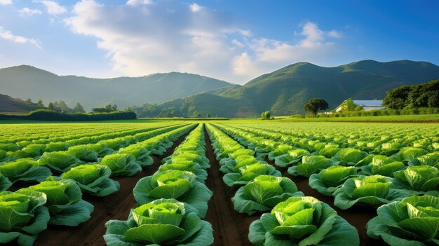 Photo vegetable cabbage farm