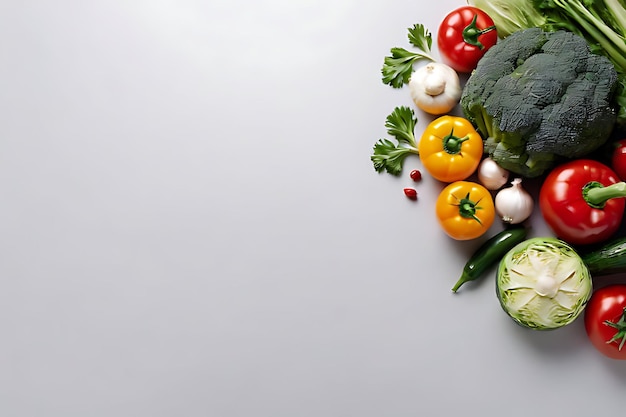 Vegetable in copyspace background concept big blank space