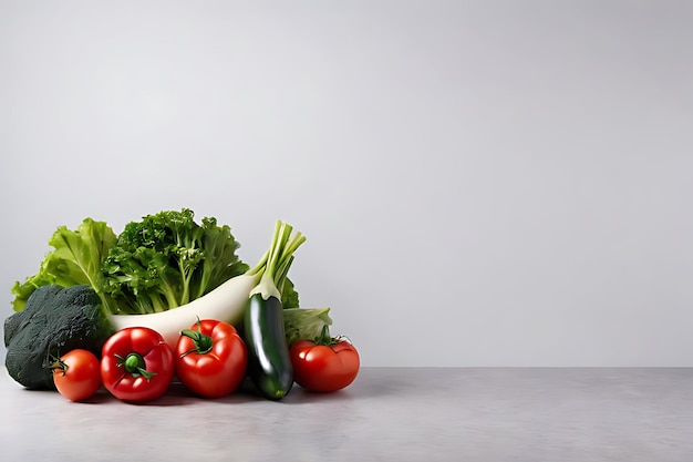 Vegetable in copyspace background concept big blank space