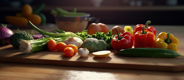 Foto ingredienti vegetali per la preparazione di verdure acide