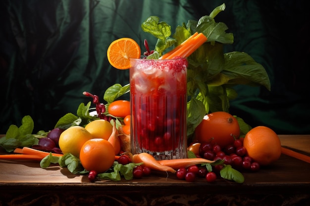 Vegetable juice healthy drink