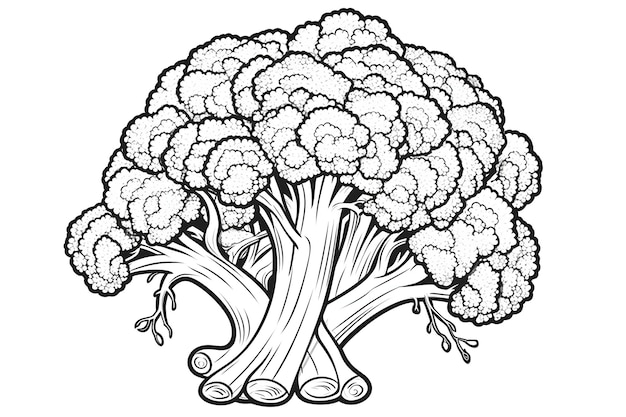 Vegetable kids coloring book