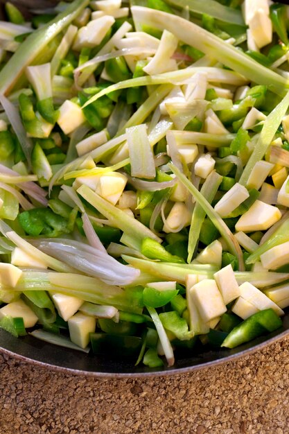 Vegetable on a pan