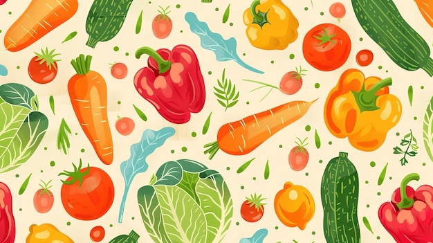 vegetable pattern wallpaper