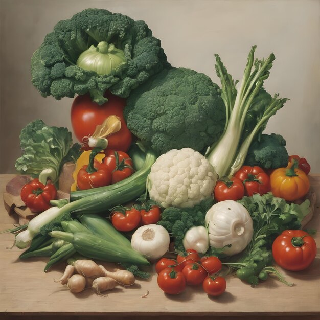 Vegetable Realistic Background Very Cool