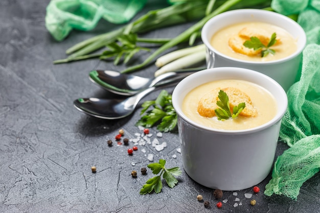 Vegetable soup puree