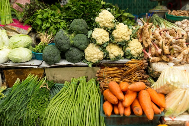 Vegetable in wet market