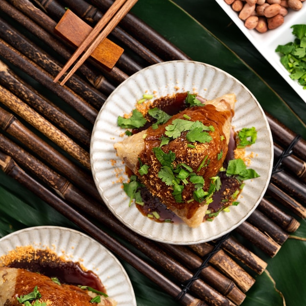 Duanwu Dragon Boat Festival 음식을 위한 야채 zongzi 채식 쌀 만두