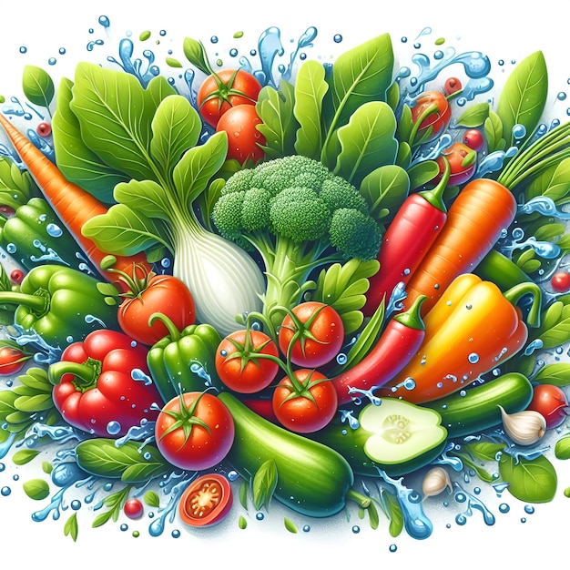 Vegetables background ai generated