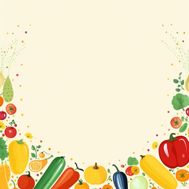 Photo vegetables background illustration