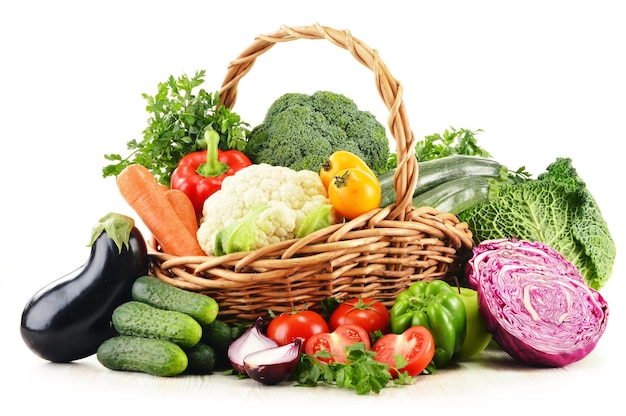Vegetables in basket