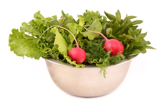 Vegetables isolated on white