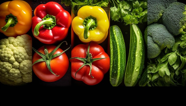 Vegetables macro photography