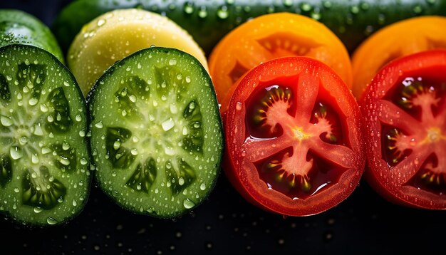 Vegetables macro photography