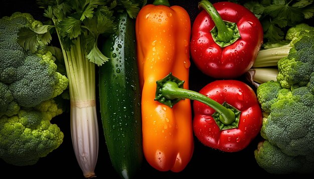 Vegetables macro photography