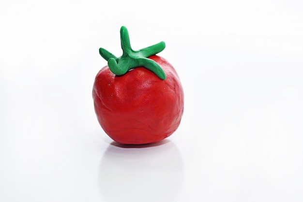 Vegetables made from plasticine.