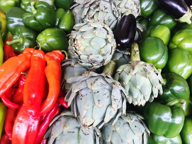 Photo vegetables market