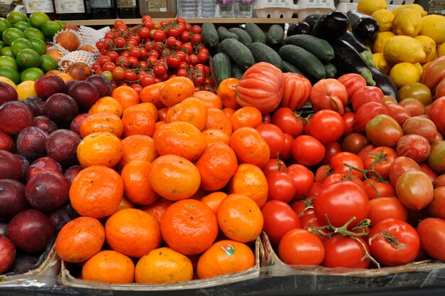 Vegetables in a Portuguese market