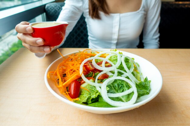 Vegetables salad ready to eat 