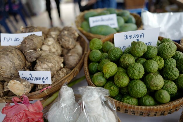 Vegetables for sale in market