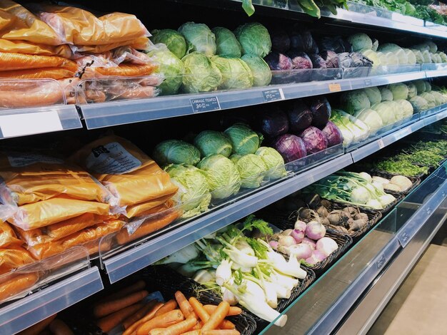 Photo vegetables for sale at market