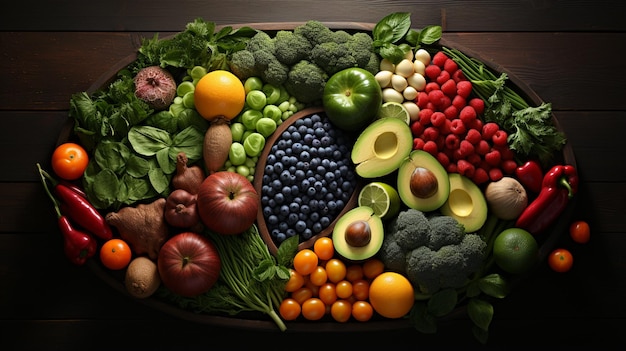 Vegetables on the table healthy food