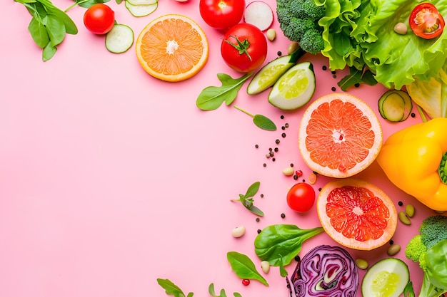 Vegetables on a table vegetarian diet concept