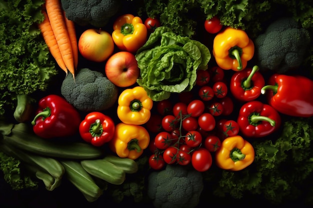 Photo vegetables on a table