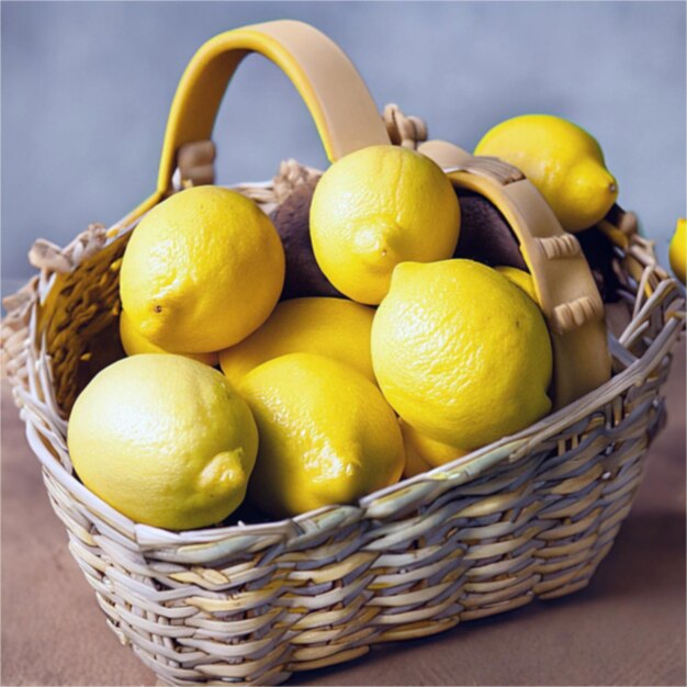 Photo vegetables in a wicker basket