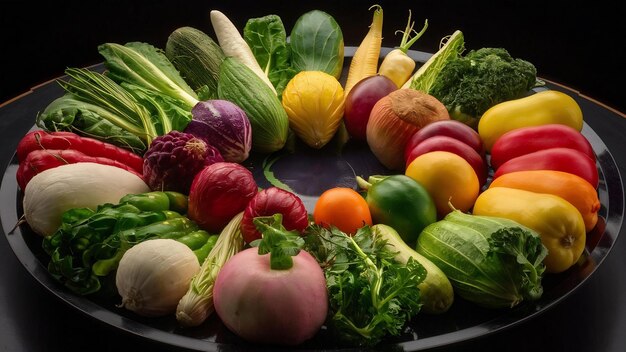 Vegetables with circular space