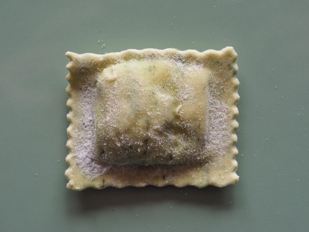 Vegetarian agnolotti pasta food