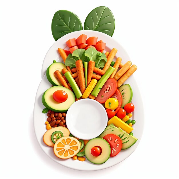 Vegetarian Food 3D