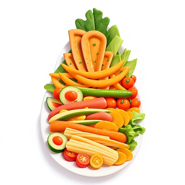 Vegetarian Food 3D