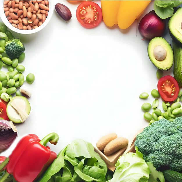 Vegetarian food background for world vegan day celebration