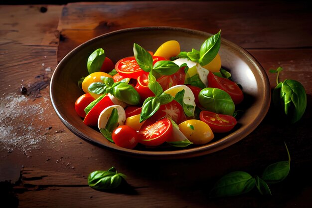 Vegetarian Salad with fresh tomatoes